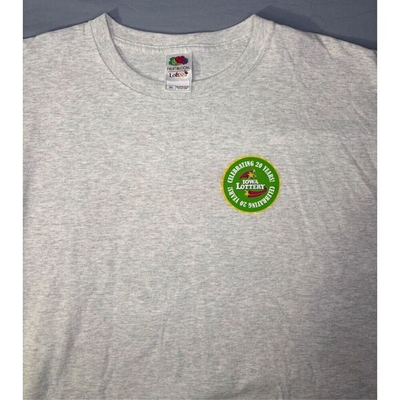 Vintage Iowa State Lottery T Shirt 20 Year Anniversary Size 2XL XXL - Picture 5 of 8